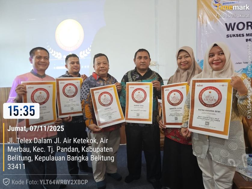 6 Dosen FSEI IAIN SAS BABEL Terima Penghargaan ADAI Award 2025