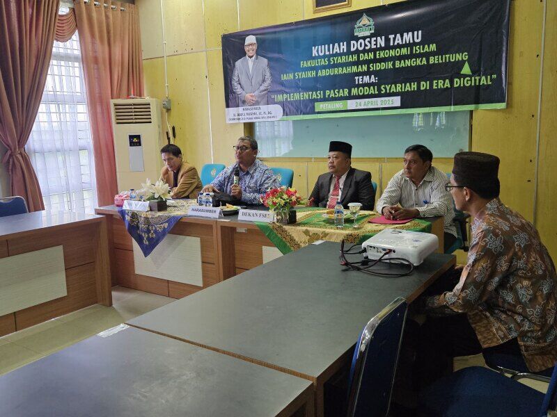 Adakan Guest Lecture : FSEI IAIN SAS BABEL Hadirkan Sekretaris Bidang Pasar Modal BPH DSN - MUI Pusat