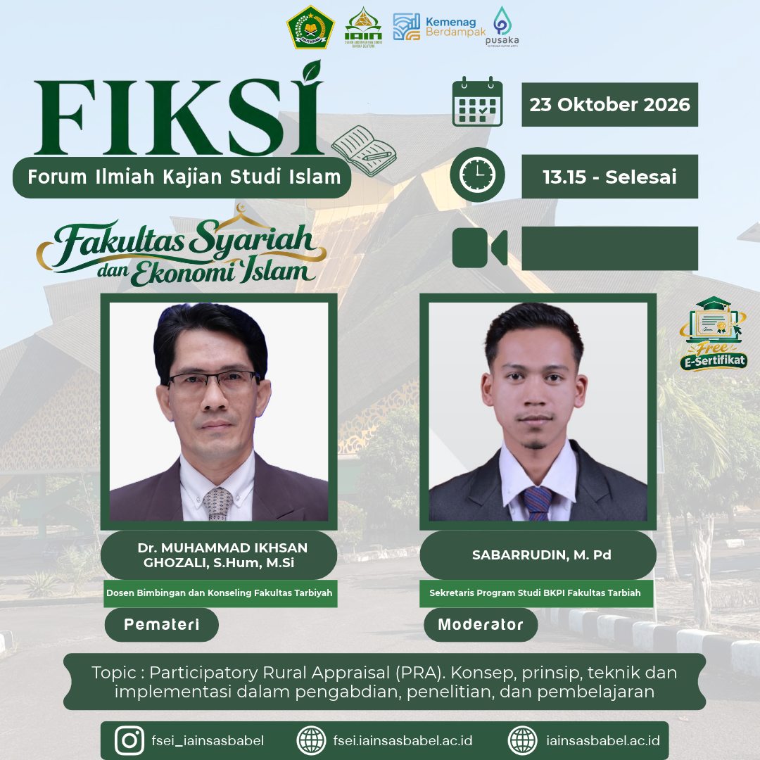 FIKSI FSEI IAIN SAS Babel Bahas Konsep Participatory Rural Appraisal (PRA) dalam Pengabdian, Penelitian, dan Pembelajaran