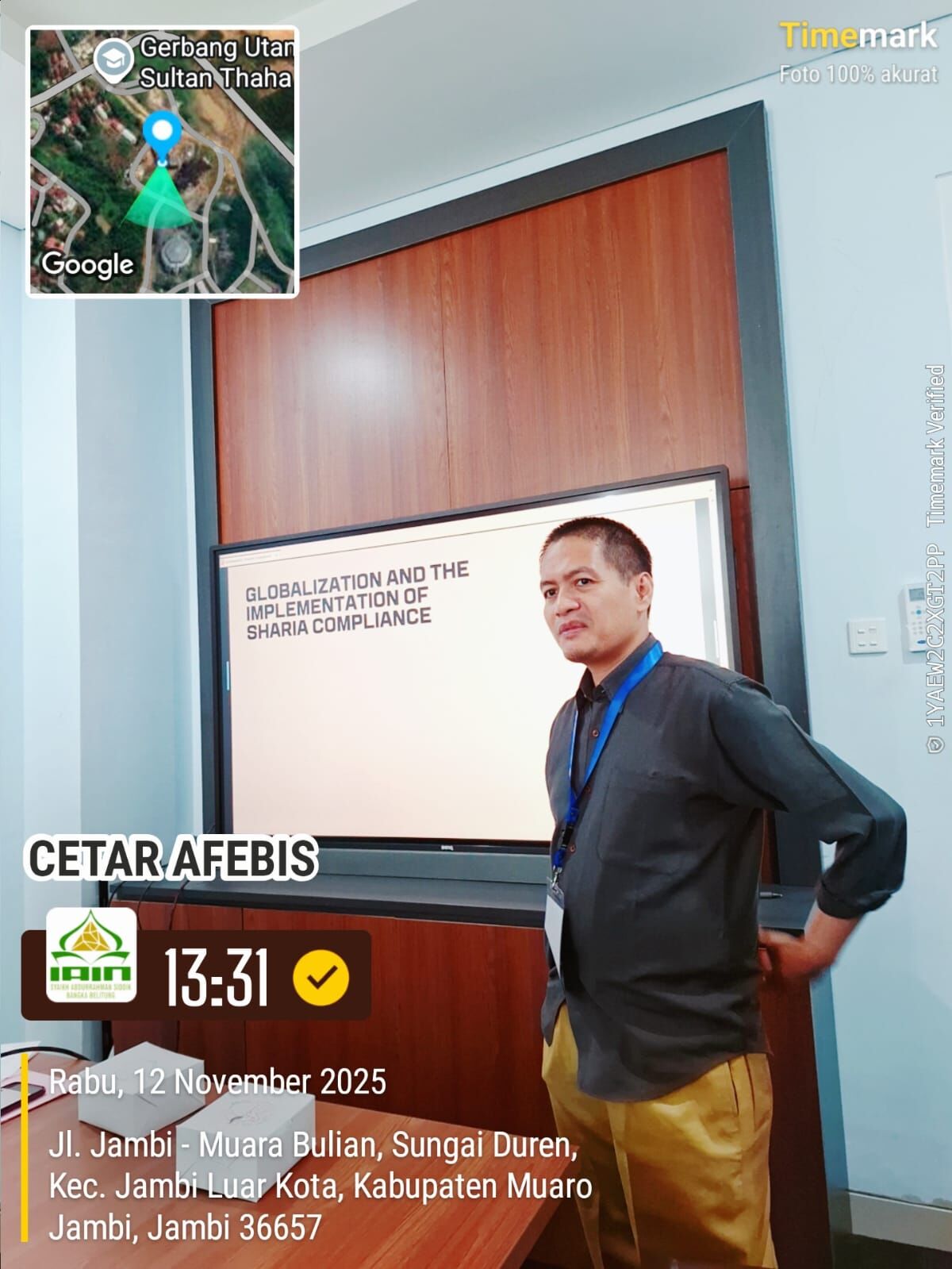 Plt. Kaprodi Hukum Keluarga Islam IAIN SAS BABEL Paparkan Kajian Sistemik tentang Kepatuhan Syariah di Konferensi Internasional ICOIEB 2025